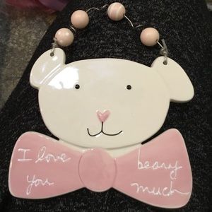 Department 56 Sandra Magsamen “I Love You Beary Much” Wall Hanging Plaque